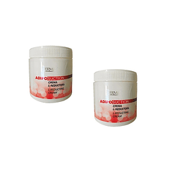 2 Cremas adiposuction 500 ml dermik reductora anticelulítica baja medidas cuerpo 