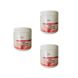 Crema reductora dermik chile adiposuction 500 gr. anticelulitis corporal pack 3