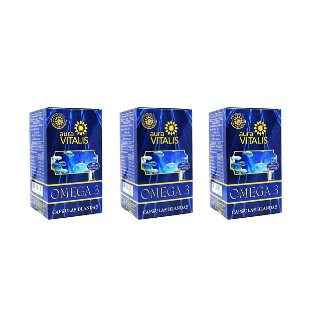 Complemento omega 3 Chile de sardinas naturales pastillas blandas kit 3