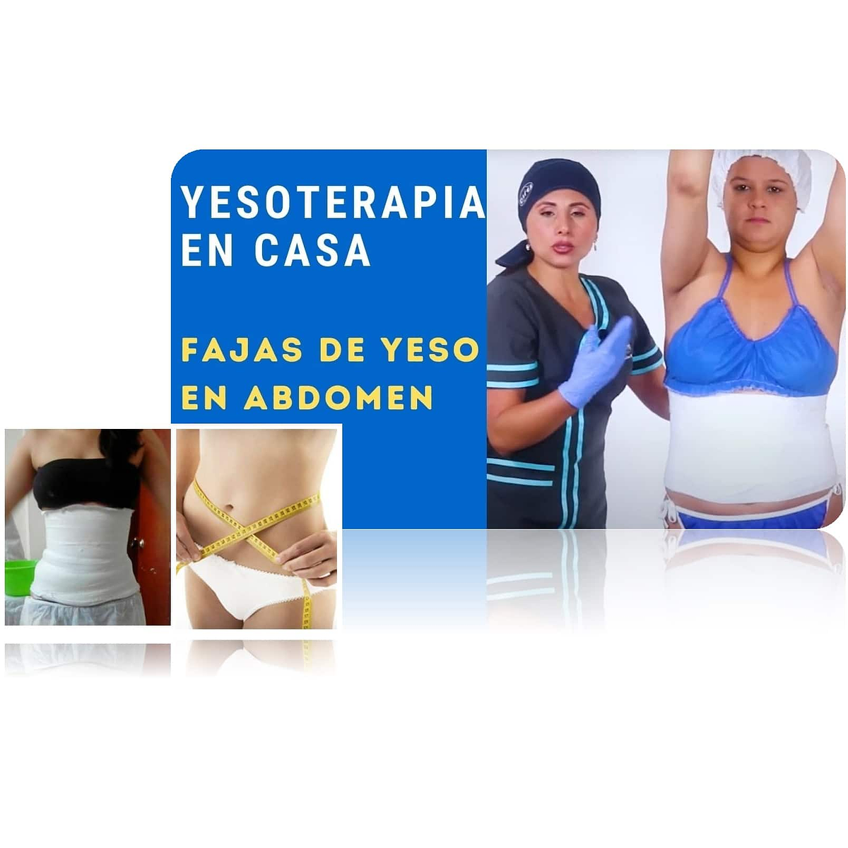 Faja de yeso reductora que funciona abdomen reduce medida... | Oropiel