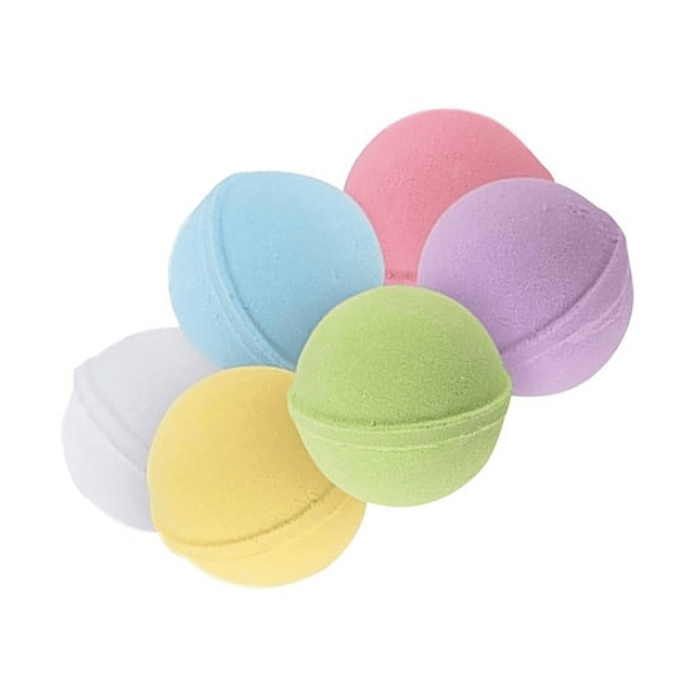6 Bolas que se desvanecen en el agua pelotas efervescentes para tina o ducha