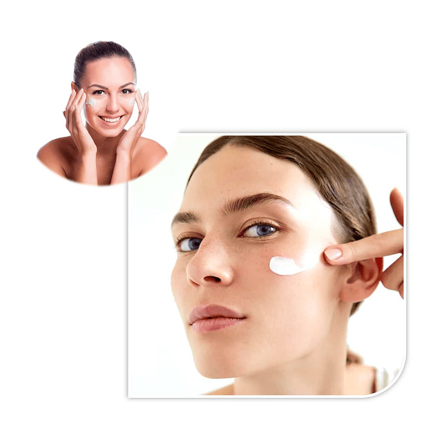 Crema revitalizante facial y contorno de ojos tensora de arrugas