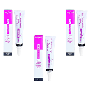 3 Tinturas color negro marca dermik ainybel coloración pestañas y cejas