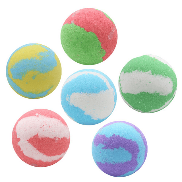 Set de pelotas efervescentes para formar espuma en la tina pack 6