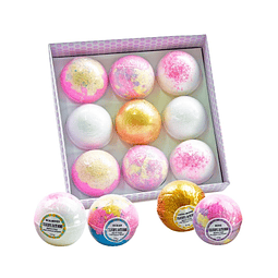 Bolas de colores para bañarse en la tina con burbujas efervescentes set 13