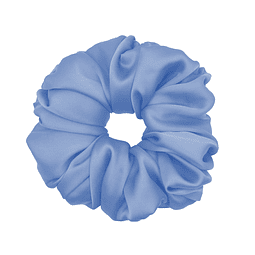 Scrunchie color azul suave coleta donut para el cabello liga para hacerse moños