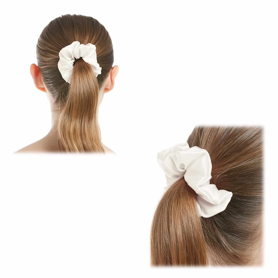 Colet blanco para cabello scrunchie claro y moderno a la venta en Chile 2