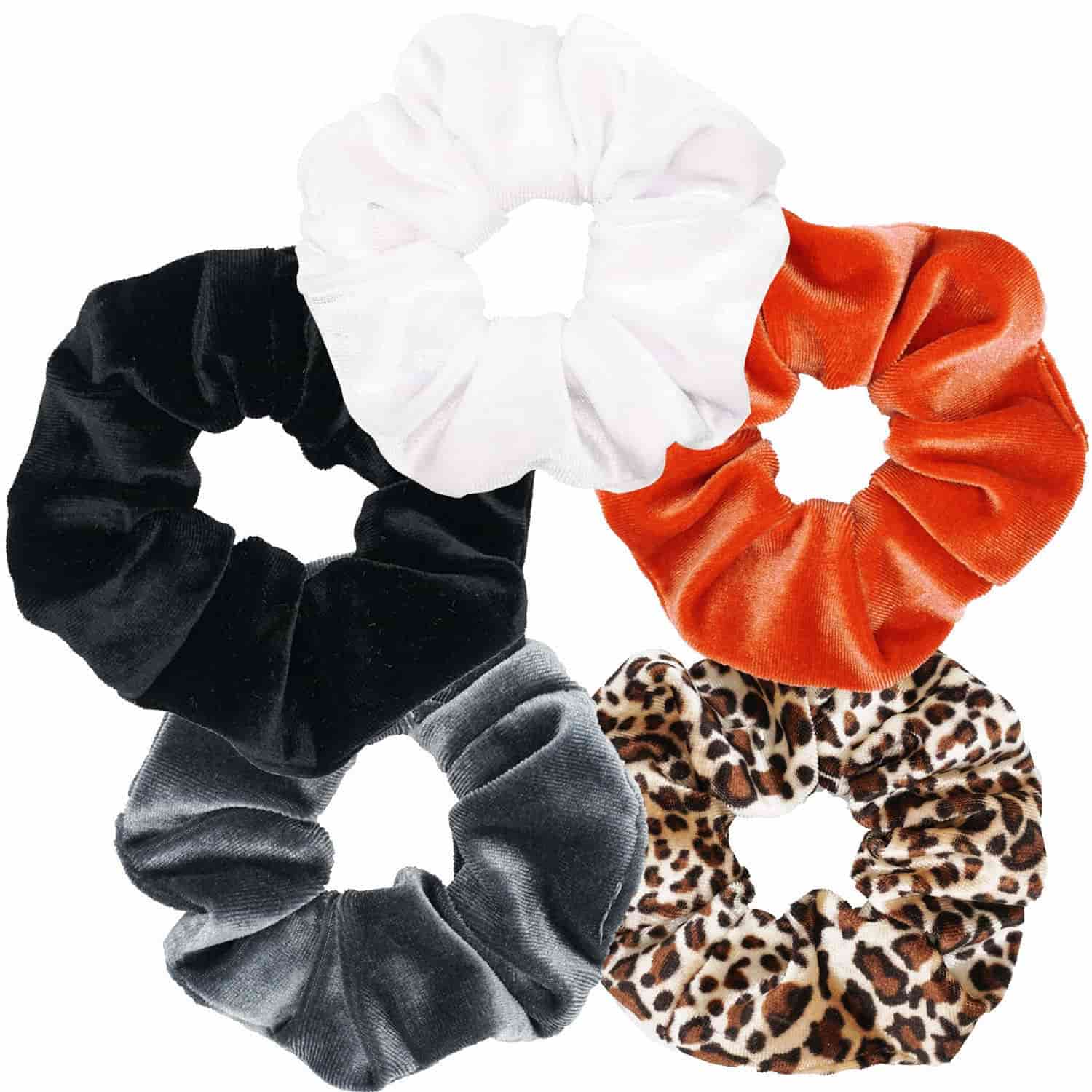 Set de colets para el pelo scrunchies de colores en oferta p