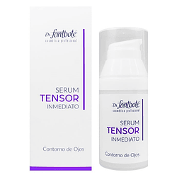 Serum tensor inmediato Fontboté argireline contorno ojos efecto lifting antiarrugas bolsas antiedad