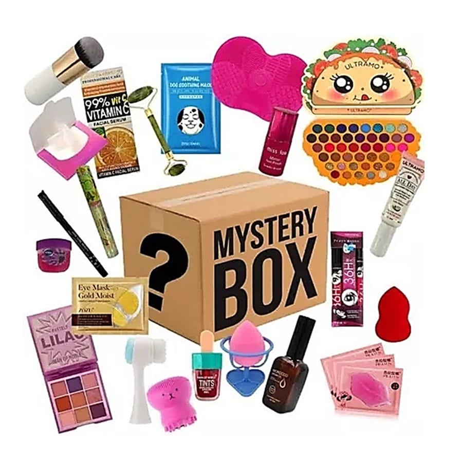 Caja beauty box misteriosa 20 productos y accesorios belleza