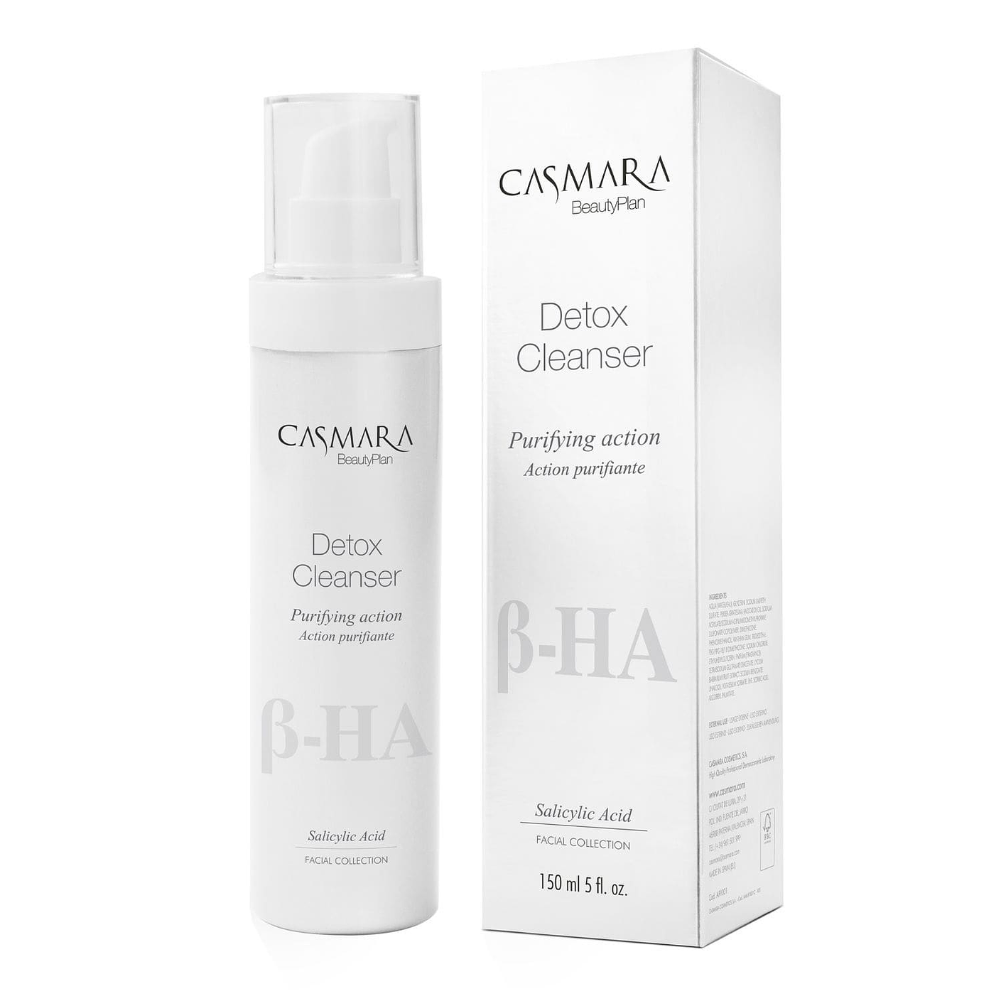 Limpiadora ácido salicílico detox cleanser purificante piel grasa casmara 1