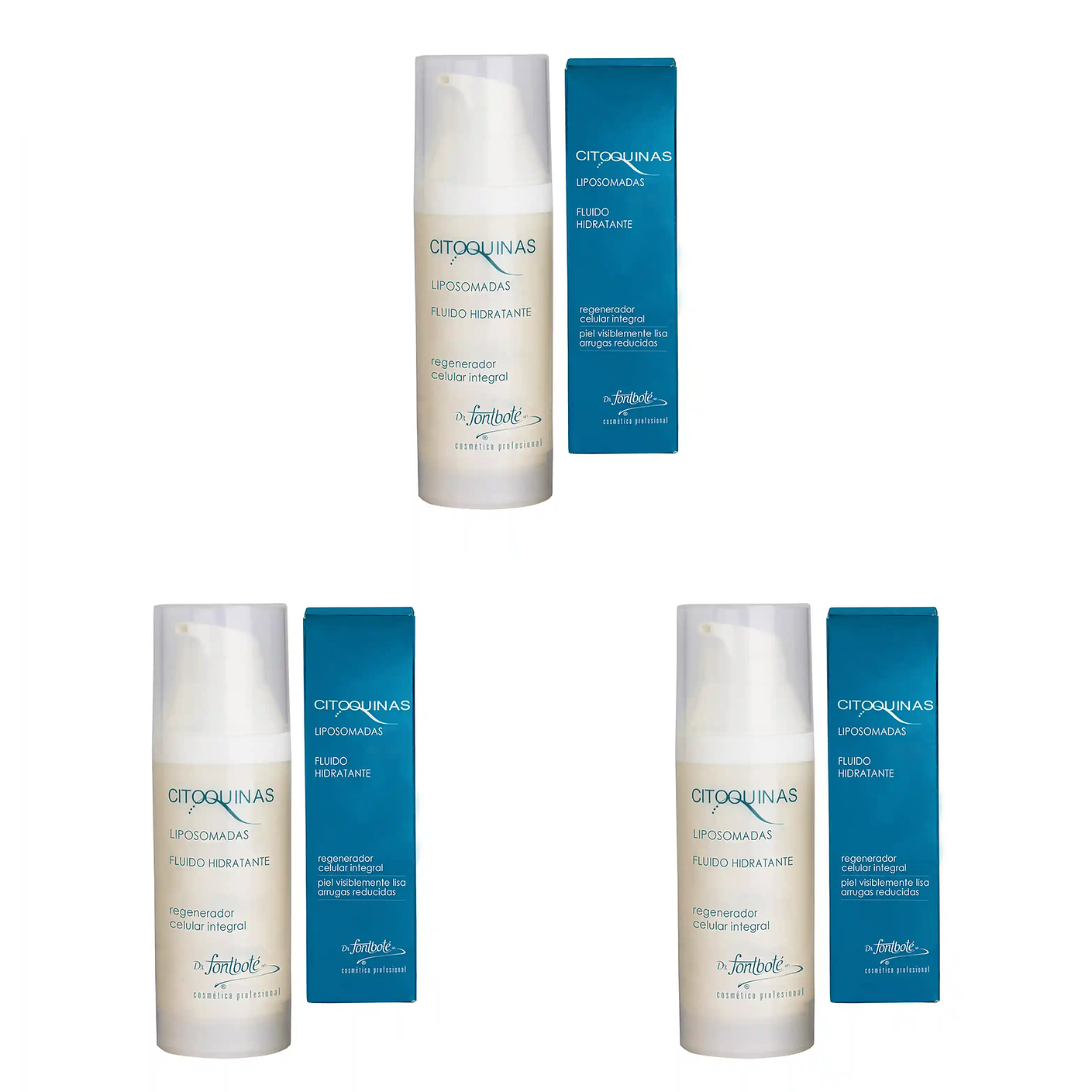 Gel hidratante cicatrices y arrugas citoquinas Fontboté pack 3 1