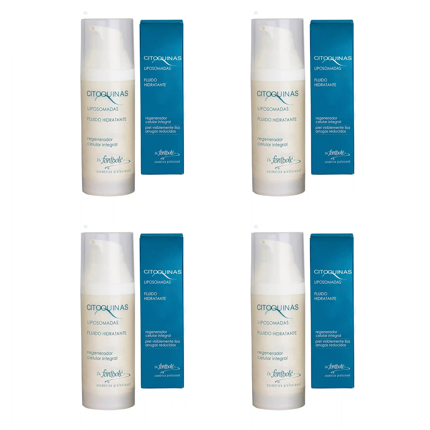 Gel para cicatrices y arrugas citoquinas antiage Fontboté pack 4 1