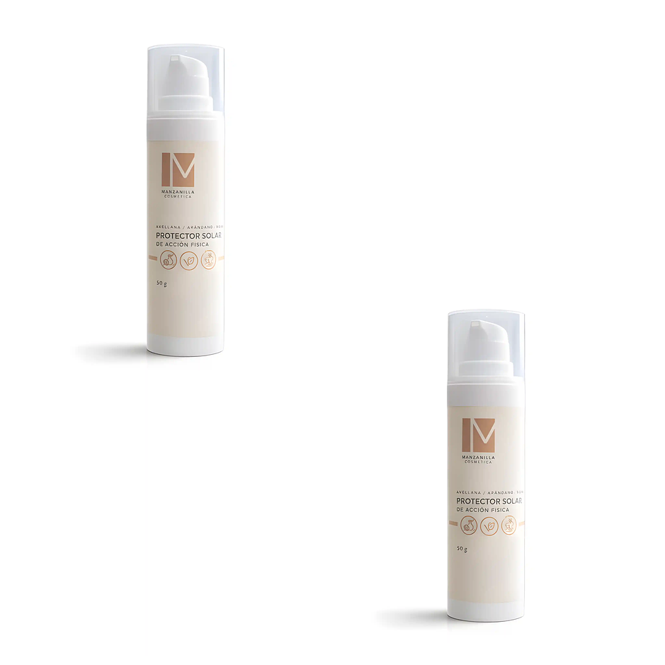 Protector solar natural sin químicos Chile pack 2 1