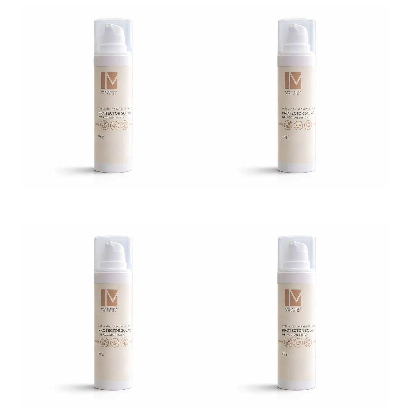 Protector solar biodegradable y natural Chile pack 4 1