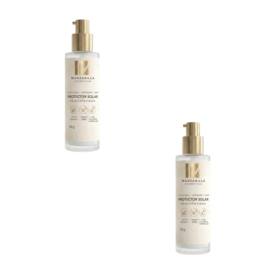 Protector solar mineral rostro y cuerpo Chile pack 2 1