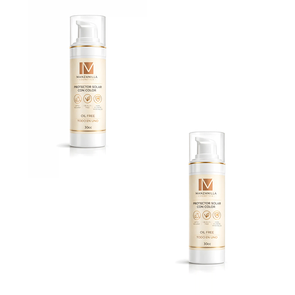 Bloqueador solar con base para rostro oil free pack 2 1