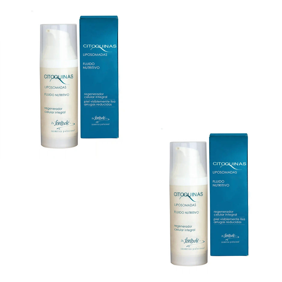 Crema nutritiva fluido citoquinas regenerador y antiage Fontboté pack 2 1