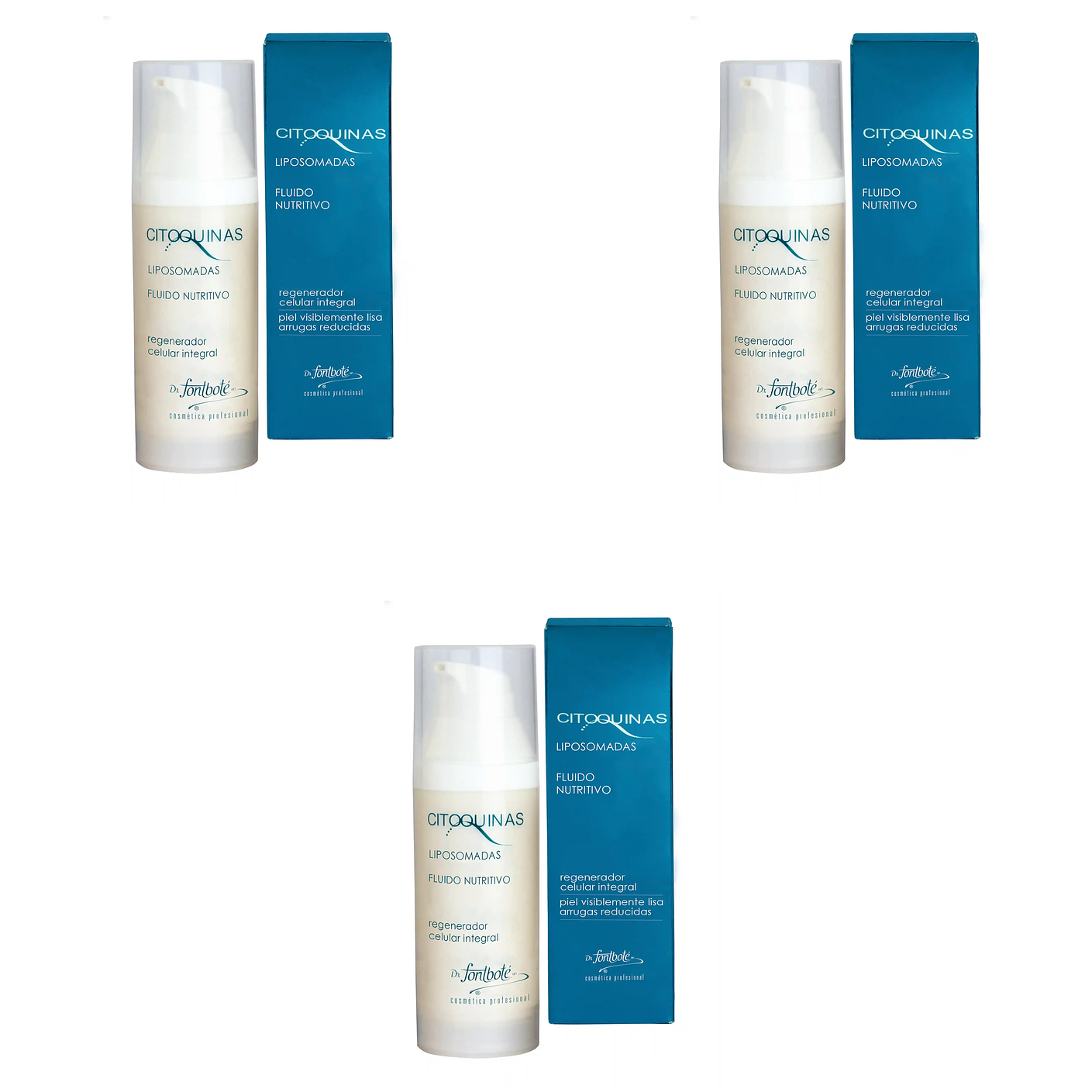 Crema nutritiva regeneradora citoquinas fluido nutritivo pack 3 1