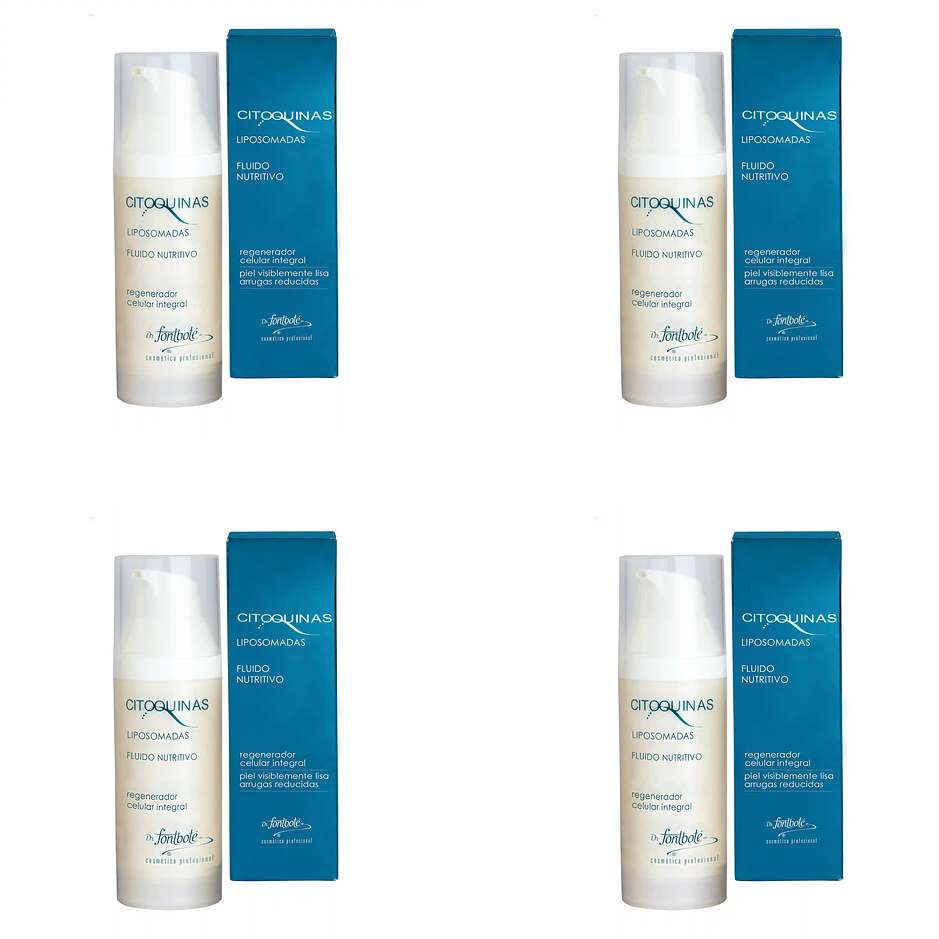 Crema antiarrugas regeneradora fluido citoquinas nutritivo pack 4 1