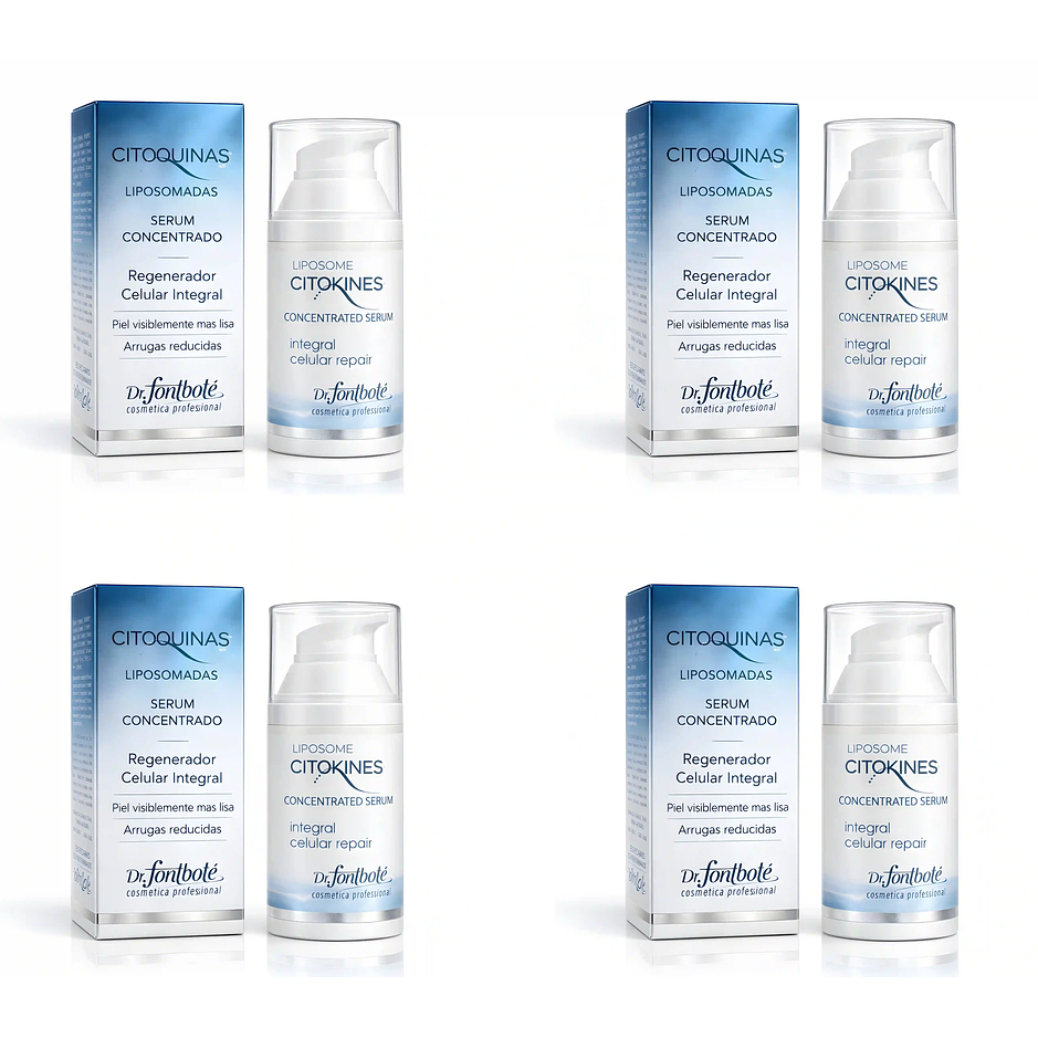 Serum tratamiento facial rejuvenecedor para piel más firme citoquinas Fontboté pack 4 1