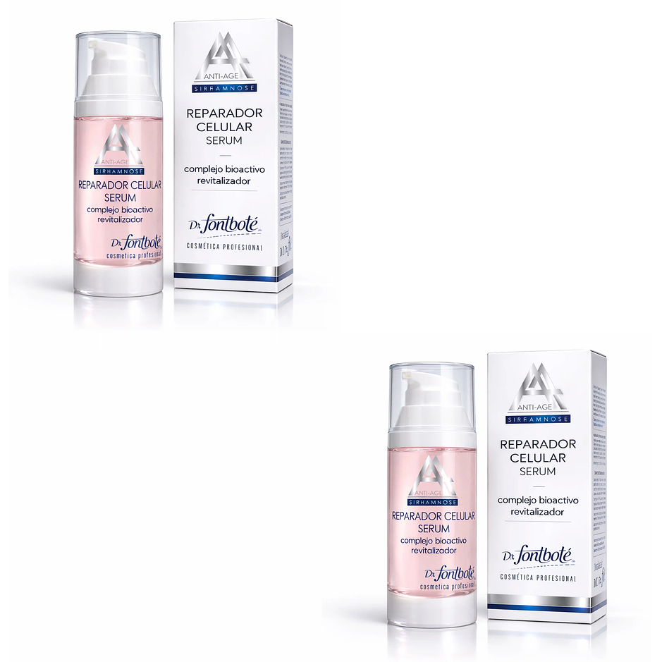 Serum regenerador de la piel cicatrices arrugas reparador Fontboté pack 2 1