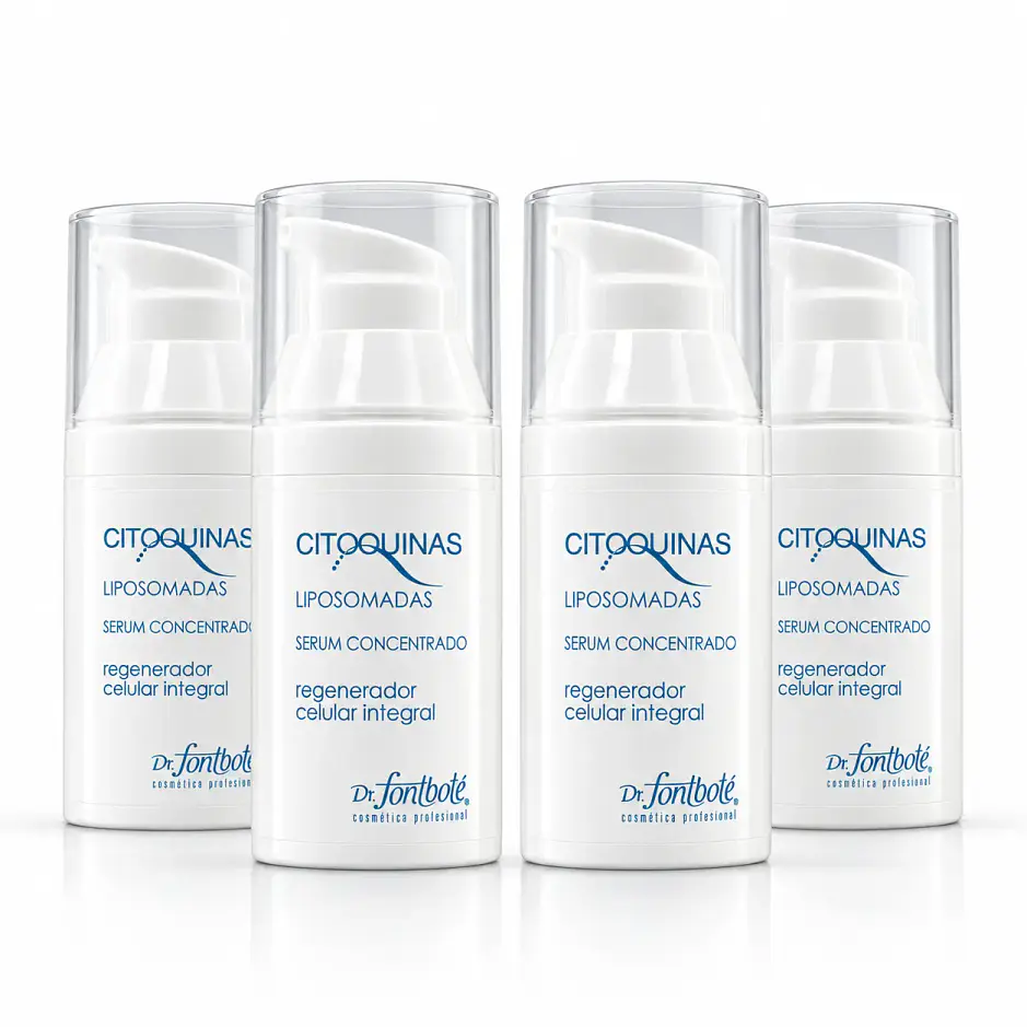 Serum tratamiento facial rejuvenecedor para piel más firme citoquinas Fontboté pack 4 1