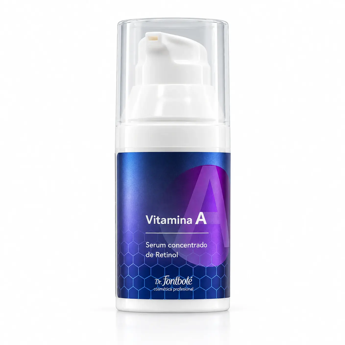Suero de retinol antiarrugas vitamina A en cápsulas aplicación facial Fontboté 1