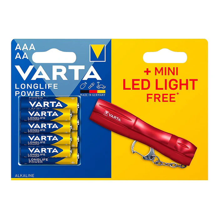 [Demo] Pilha Alcalina Longlife Power 4 x Aa + 4 x Aaa + Oferta Mini Lanterna LED