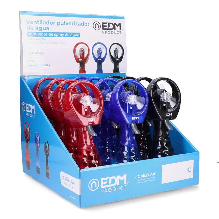 [Demo] Ventoinha com Pulverização de Água 2 Pilhas Aa (Não Incluídas) Edm Cores / Modelos Sortidos 4