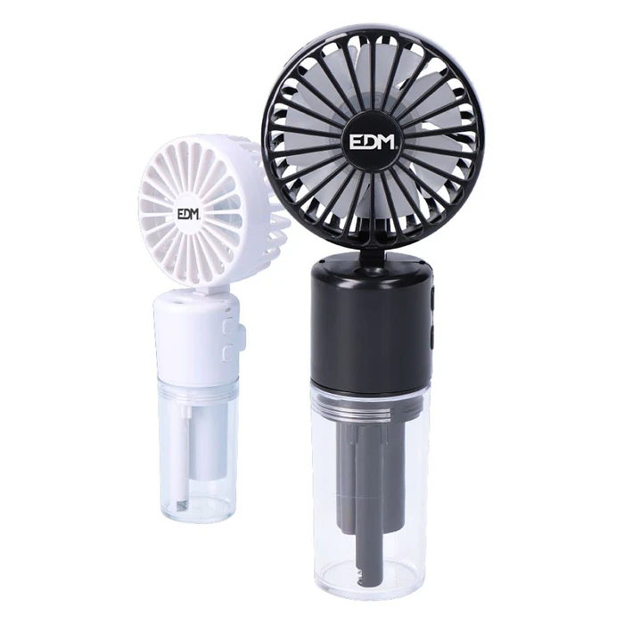 [Demo] Ventoinha de Nebulização Recarregável, 4 Velocidades, 6,2 x 16,4 Cm. Cores Sortidas 1