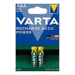 [Demo] Pilhas Recarregáveis Accu Power Aaa - Hr03 800 Mah (Blister 2 Unidades)