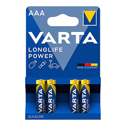 [Demo] Pilha Alcalina Longlife Power  Aaa - Lr03 (Blíster 4 Unid.) Ø10,5x44,5mm