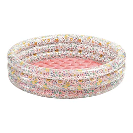 [Demo] Piscina Inflável Infantil, com Estampa de Flores, Ø86 x 25 cm