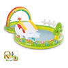 [Demo] Piscina Inflável Infantil, Modelo para Jardim com Escorregador, 290 x 180 x 104 cm 1