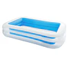 [Demo] Piscina Inflável Retangular PVC com 2 Câmaras de Ar, Depuradora Não Incluída, 262 x 175 x 56 cm 1