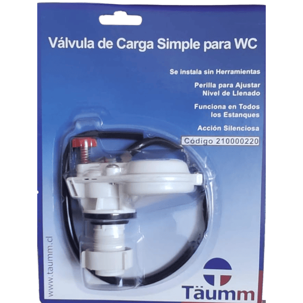 Válvula De Carga Silenciosa Simple Para Wc Taumm 4