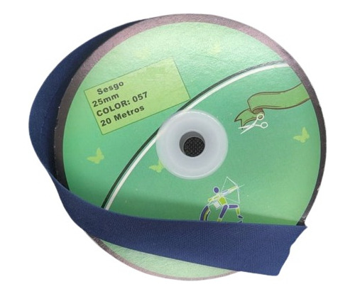 Sesgo De 2,5cm (25mm) X 20 Metros Colores Varios