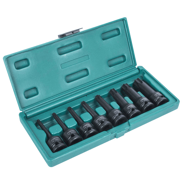 CAJA de DADOS IMPACTO TORX 9 piezas S06A408S JONNESWAY