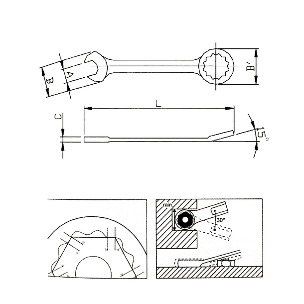 LLAVES PUNTA CORONA de 6 a 105 MM JONNESWAY 2