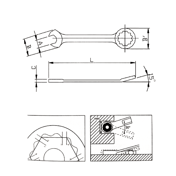 LLAVES PUNTA CORONA de 6 a 105 MM JONNESWAY 153