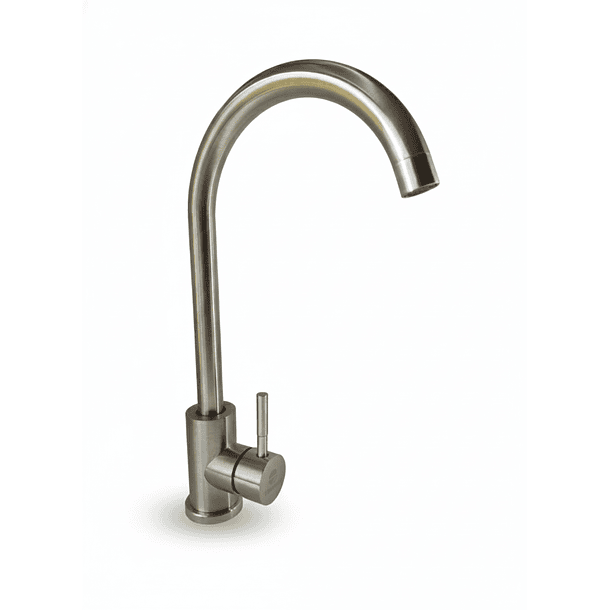 Llave Monomando Lavaplatos Vertical Inoxidable