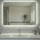 Espejo Rectangular LED Touch 70x100 cm – Luz Posterior con 3 Tonos de Iluminación 1