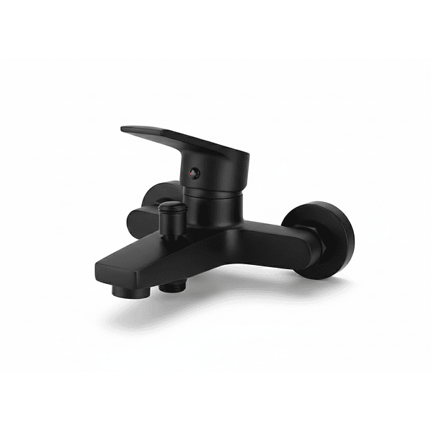 Grifería Negra Baño Monomando Tina Ducha y Lavamanos  Línea Notte – Taumm 13