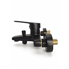 Grifería Negra Baño Monomando Tina Ducha y Lavamanos  Línea Notte – Taumm 16