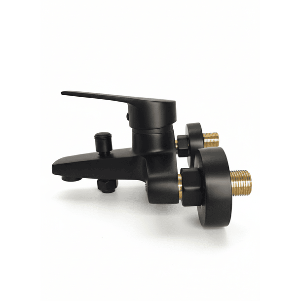 Grifería Negra Baño Monomando Tina Ducha y Lavamanos  Línea Notte – Taumm 16