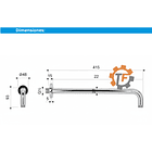 Brazo De Ducha Para Plato Acero Inoxidable 40 Cms 3
