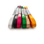 Rollo Cinta Satin Raso Genero 7mm 10 Mts Pack 6 Colores 7