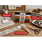 Rollo Cinta Satin Raso Genero 7mm 10 Mts Pack 6 Colores 3