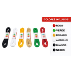 Rollo Cinta Satin Raso Genero 7mm 10 Mts Pack 6 Colores 5